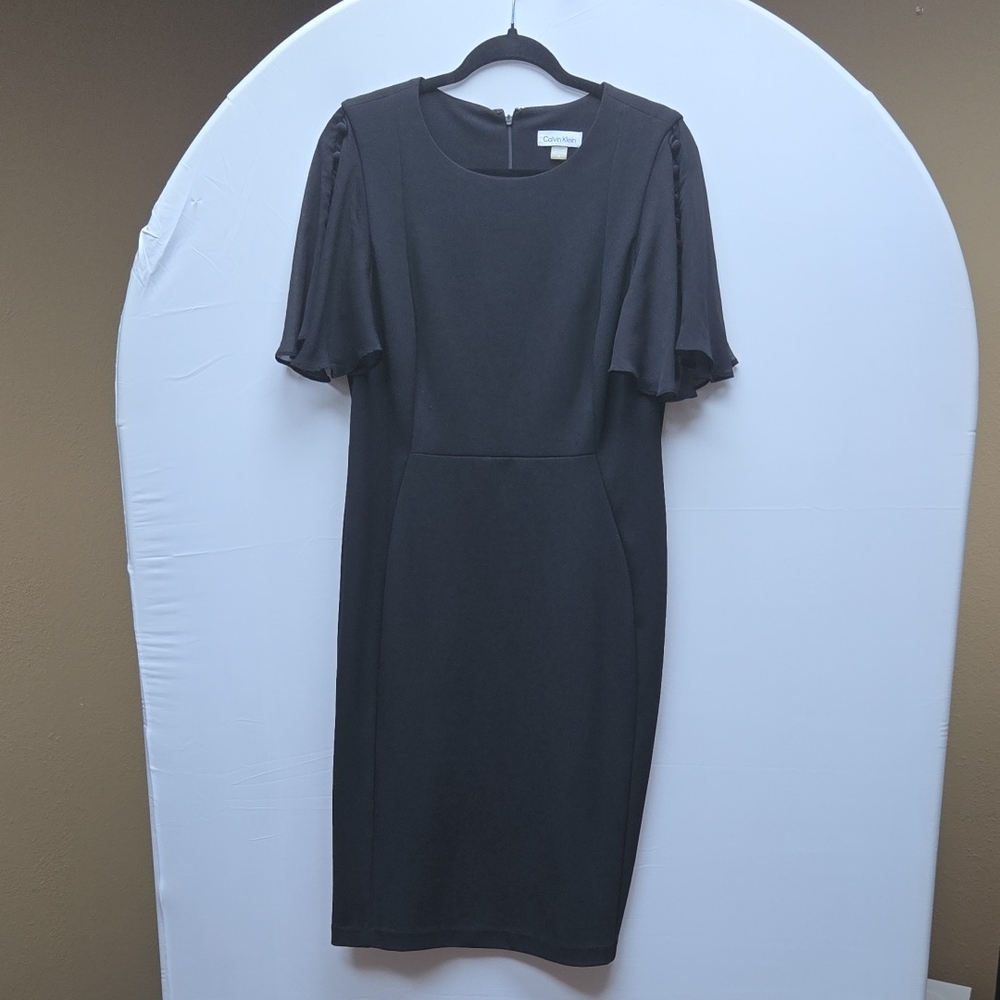 Calvin Klein Black Knee Length Dress